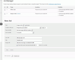 Ad Manager dashboard interface